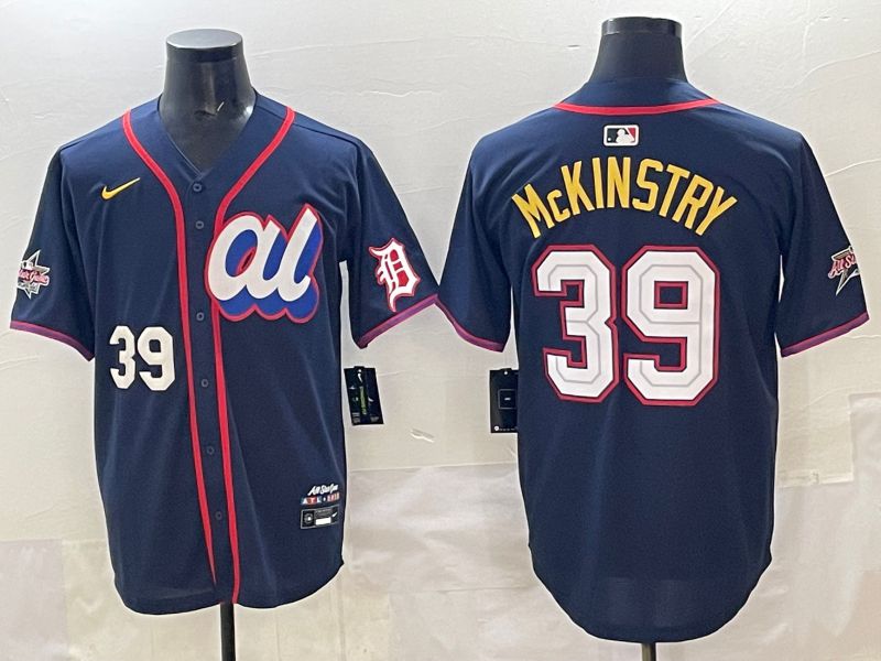 Men 2025 Detroit Tigers #39 Mckinstry Drak Blue All star Nike MLB Jersey style 03->detroit tigers->MLB Jersey